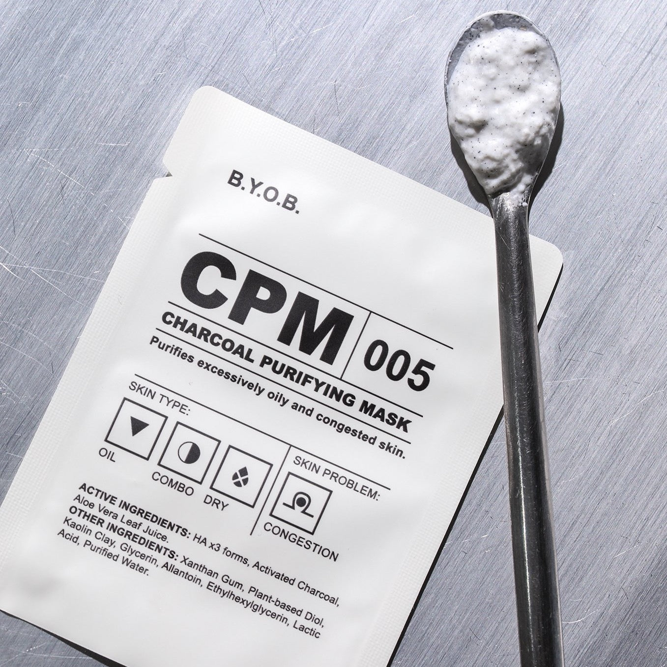 CHARCOAL PURIFYING MASK 活性竹炭淨化陶磁面膜 500mle